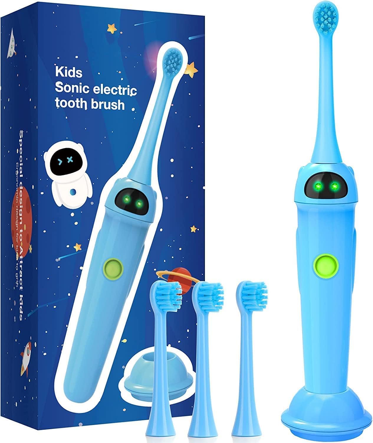 NBGRLVS Sonic Electric Toothbrush Age 3+, 3 Dupont Soft Bristles-NBGRLVS