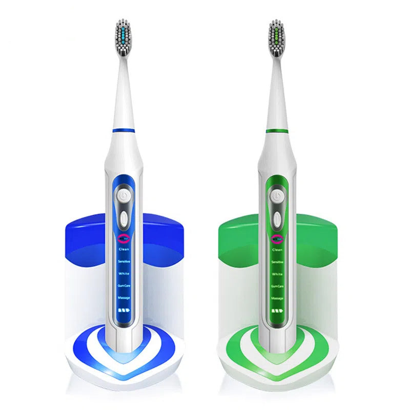 NBGRLVS Rechargeable Sonic Electric Toothbrush for Adults with 3 Brush Heads-NBGRLVS
