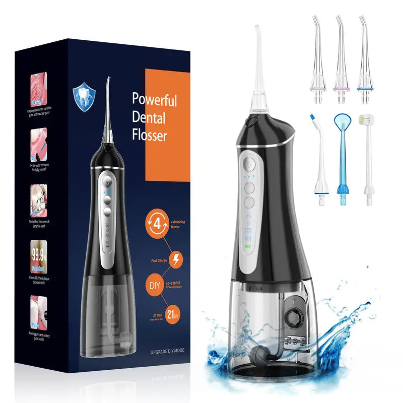 Water Dental Flosser for Teeth Cleaning Cordless-NBGRLVS