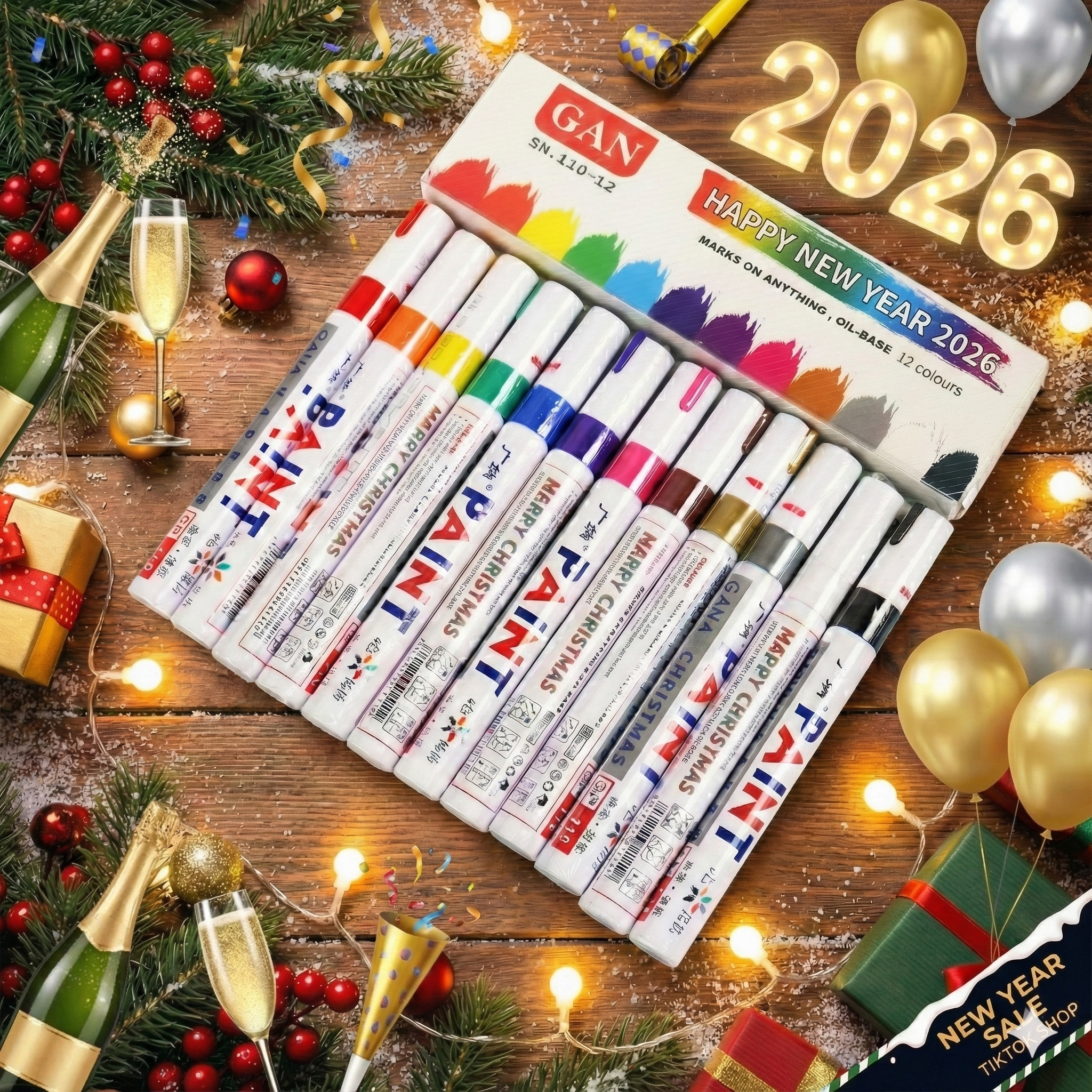 (🎉2026 New Year Sale) Waterproof Tire Paint Pen - Permanent Oil-Based Marker for Rims. DIY Custom Lettering Auto Detailing Tool. Quick-Dry, Fade-Resistant. Viral #CarTok Trend Car Mods Accessories Gift for Men. Easy Application.