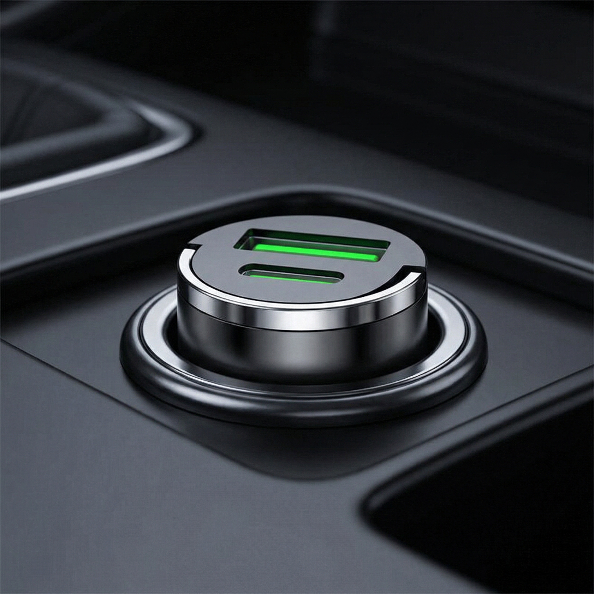 30W Mini Car Charger Dual USB A+C Fast Charging Adapter PD & QC 3.0 Type-C Port 12V/24V Universal Plug for iPhone 15 14 13 Pro Max Samsung S24 Ultra Car Accessories Must Haves