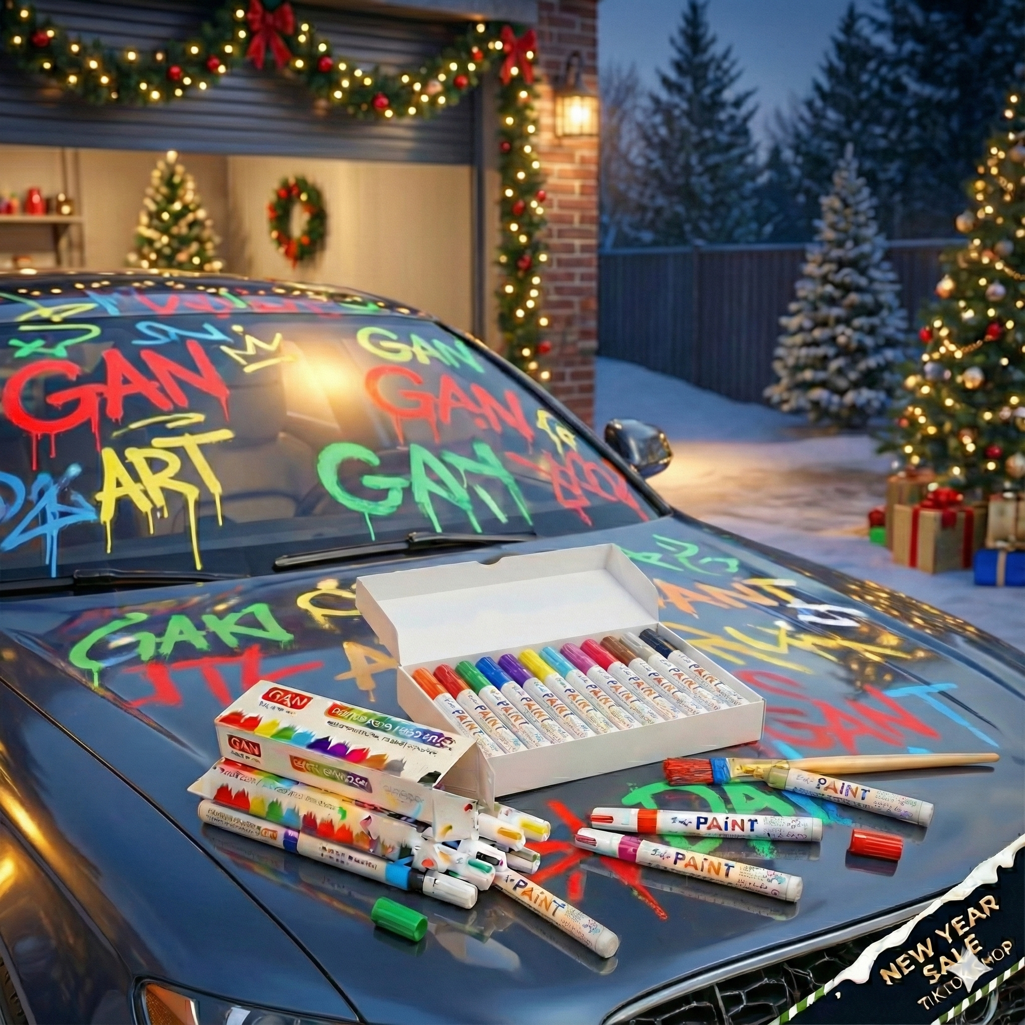 (🎉2026 New Year Sale) Waterproof Tire Paint Pen - Permanent Oil-Based Marker for Rims. DIY Custom Lettering Auto Detailing Tool. Quick-Dry, Fade-Resistant. Viral #CarTok Trend Car Mods Accessories Gift for Men. Easy Application.