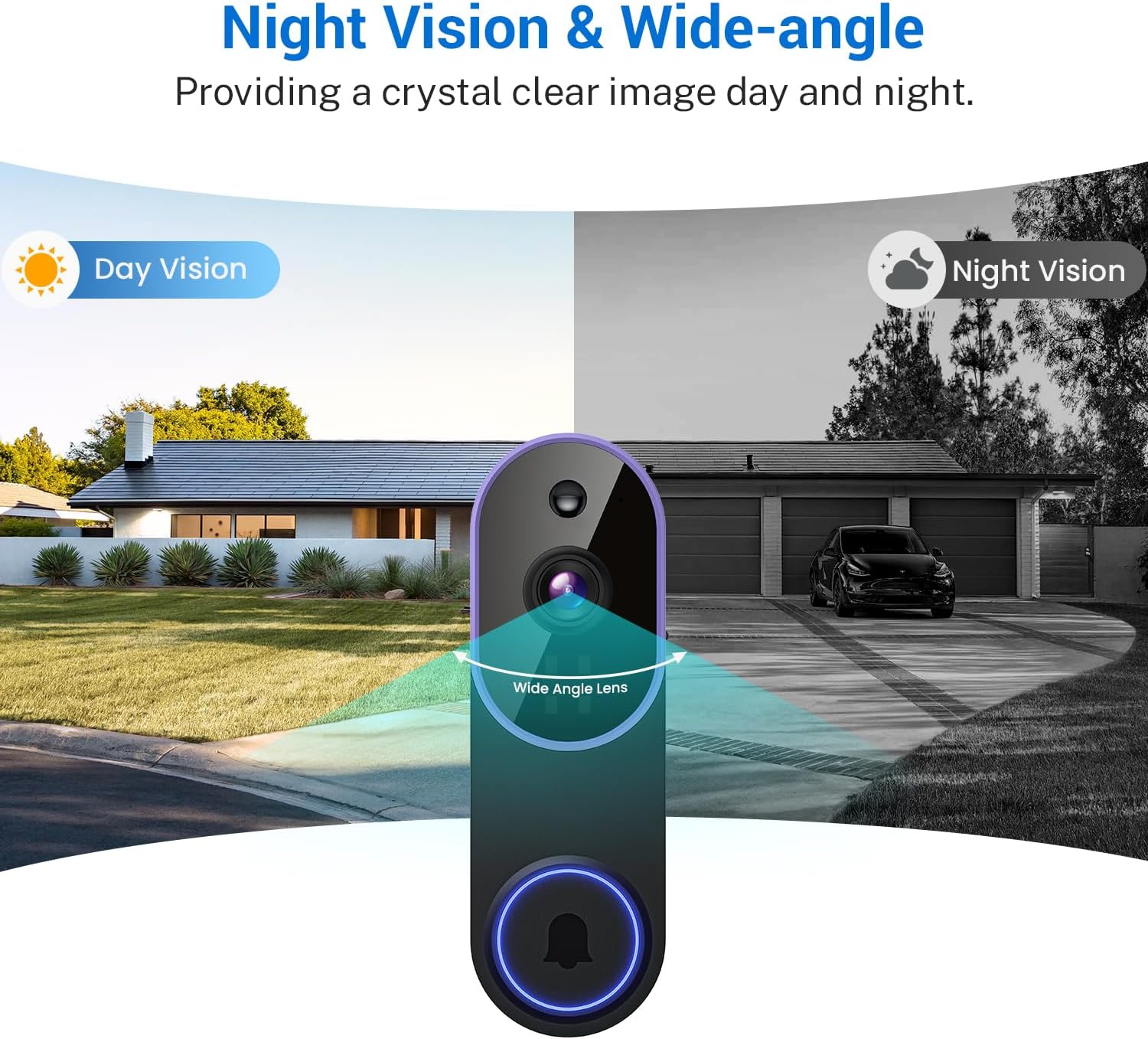 (🎉2026 New Year Sale 50% OFF) 🔔 Wireless Video Doorbell Camera