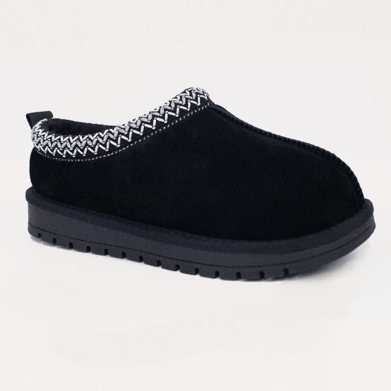 Women's Braided Leather Outdoor Suede Slippers Mini Platform Boots