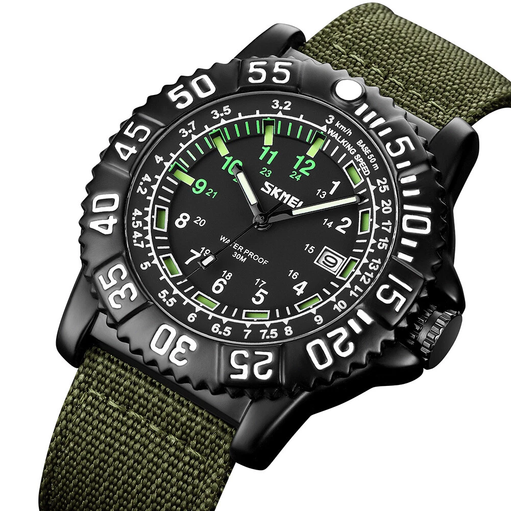SKMEI Quartz Watch Nylon Strap Men