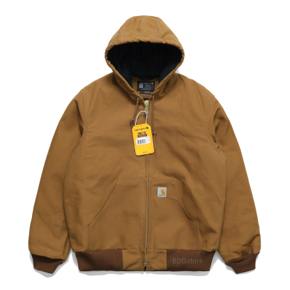 Carhkhjgartt Men's J140 Loose Fit Firm Duck Insulated Flannel-Lined Active Jac