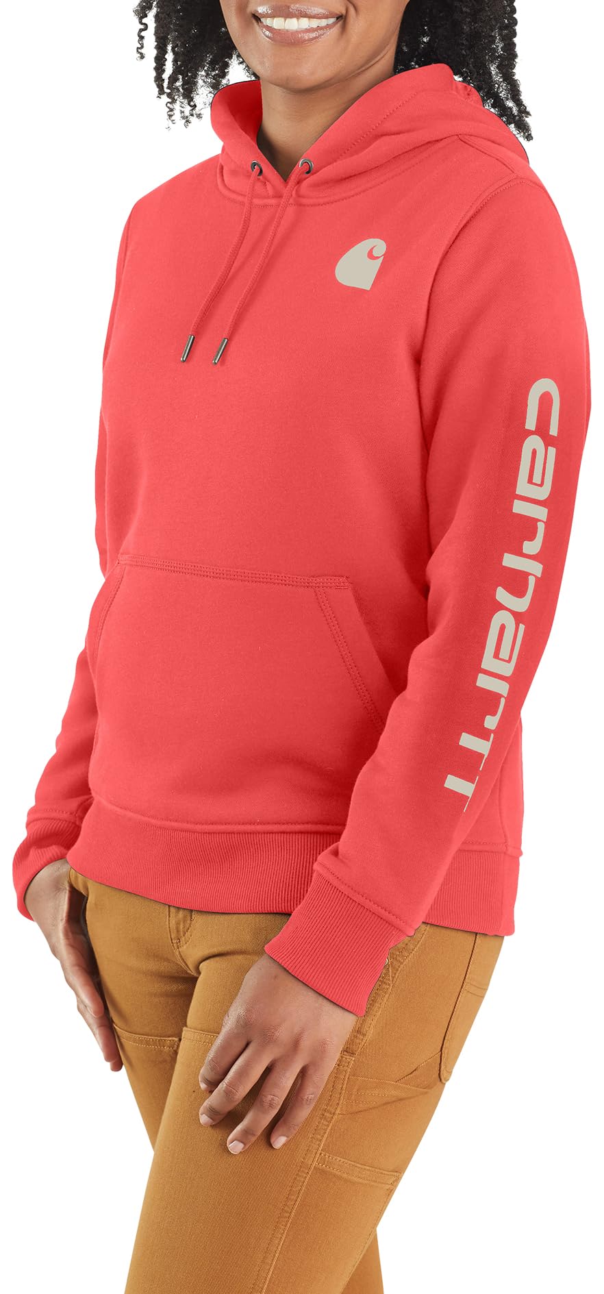 Carhkhjgartt Women's Clarksburg Graphic Sleeve Pullover Sweatshirt