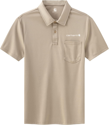 Carhkhjgartt Men's Quick Dry Short Sleeve Polo Shirt with Pockets