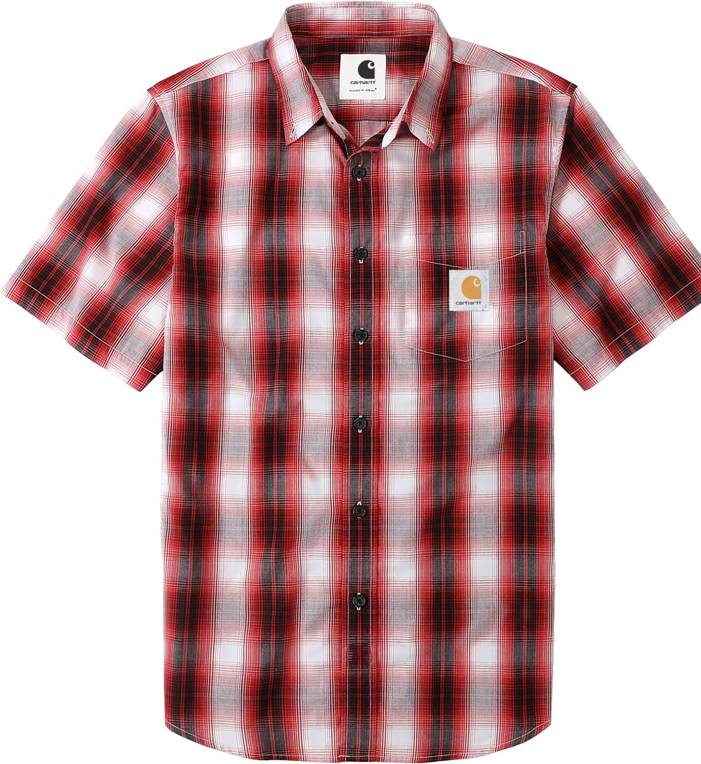 Carhkhjgartt Men's Short Sleeve Button Down Shirt 