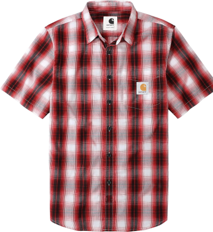 Carhkhjgartt Men's Short Sleeve Button Down Shirt 