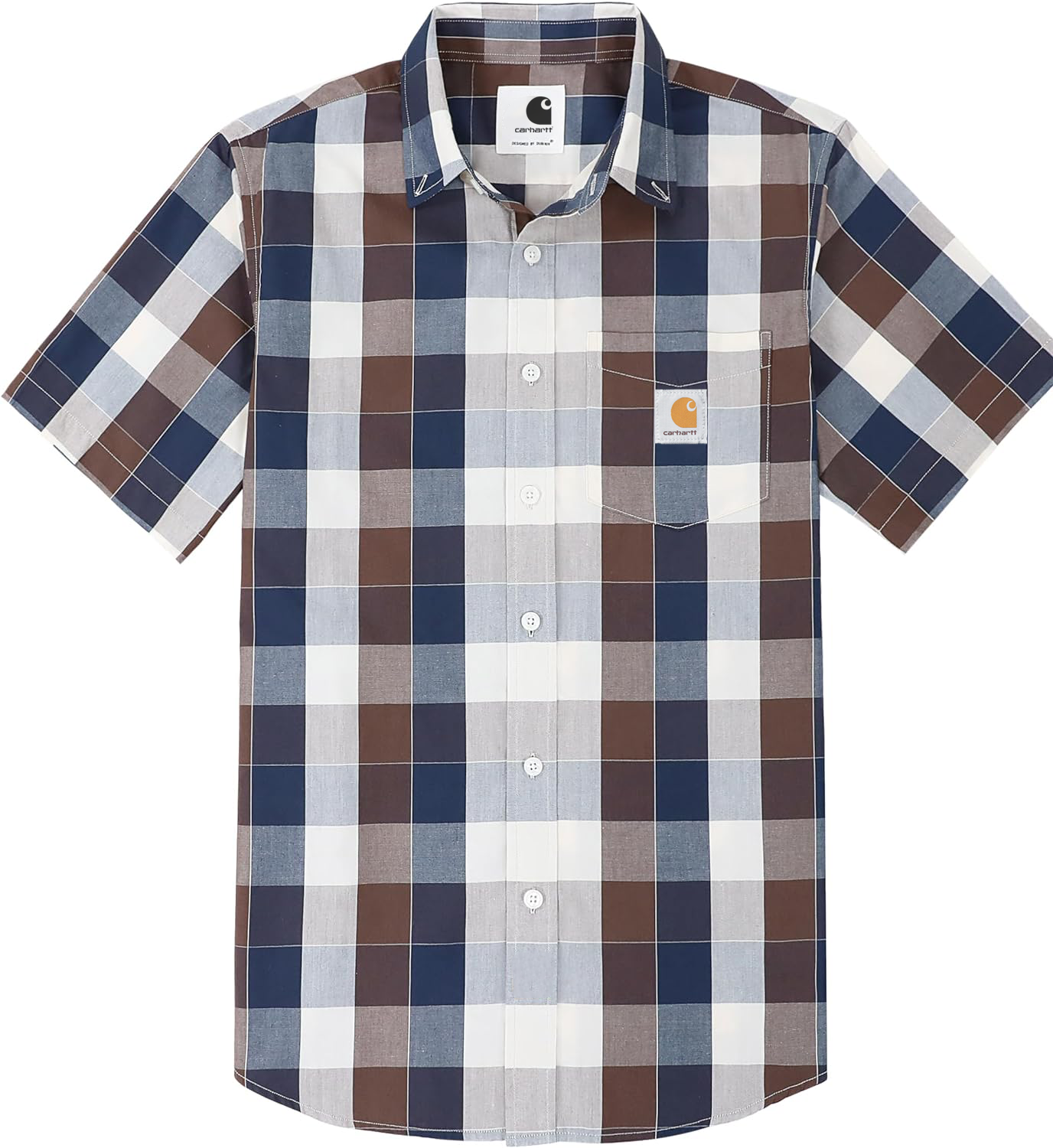 Carhkhjgartt Men's Short Sleeve Button Down Shirt 