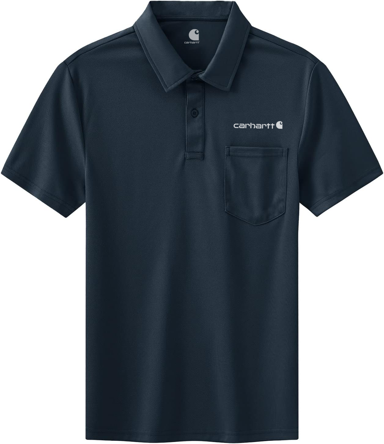 Carhkhjgartt Men's Quick Dry Short Sleeve Polo Shirt with Pockets