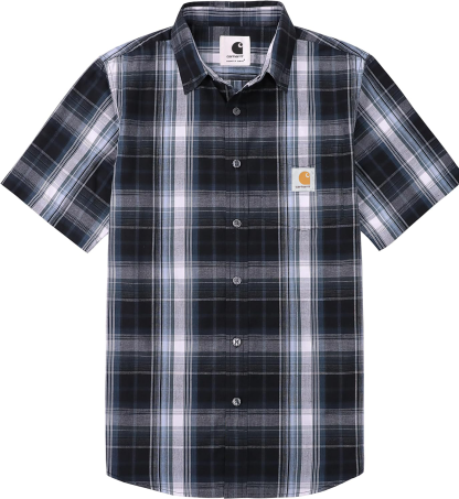 Carhkhjgartt Men's Short Sleeve Button Down Shirt 