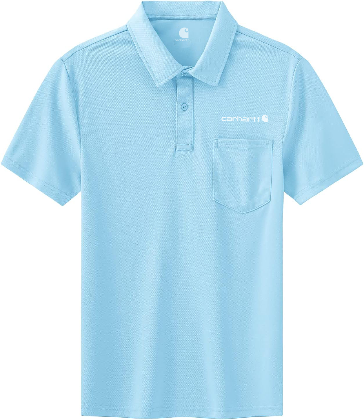 Carhkhjgartt Men's Quick Dry Short Sleeve Polo Shirt with Pockets