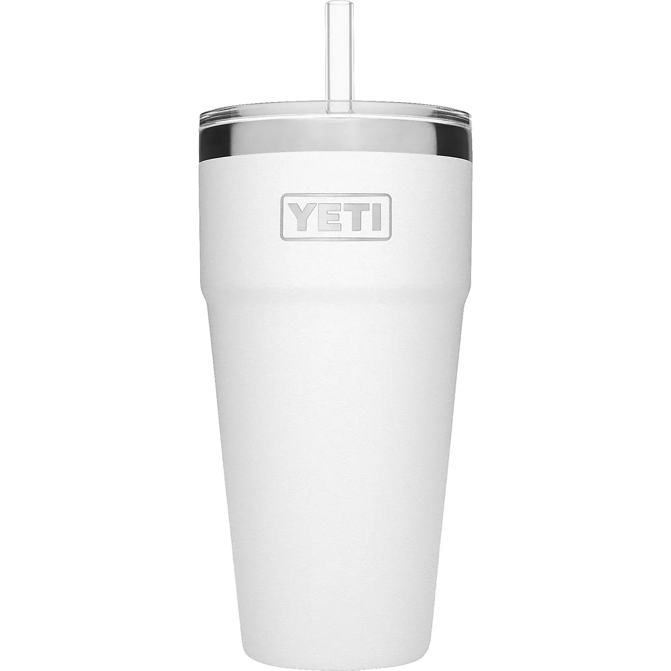YEkhjgTI Rambler 26 oz Stackable Cup with Straw Lid