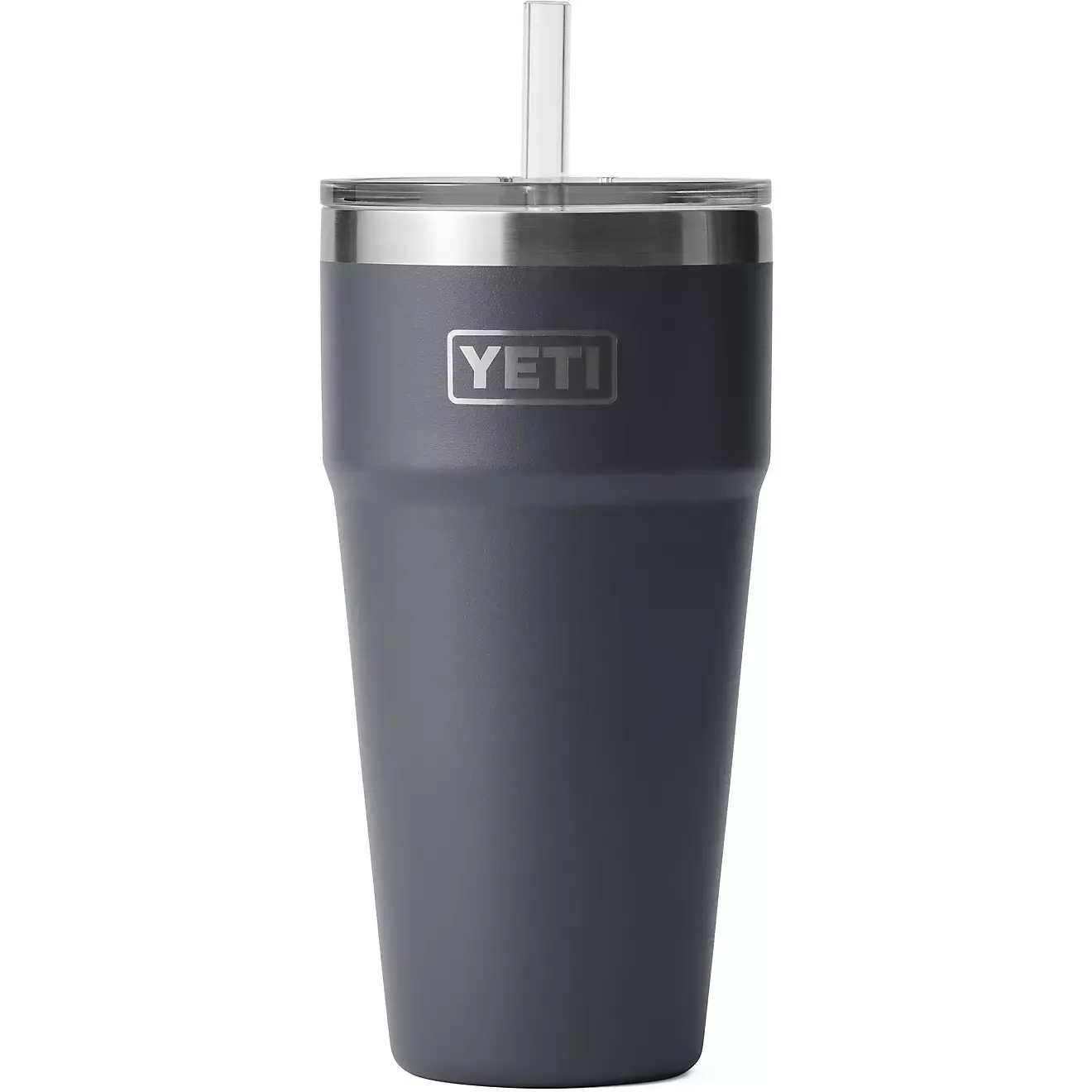 YEkhjgTI Rambler 26 oz Stackable Cup with Straw Lid