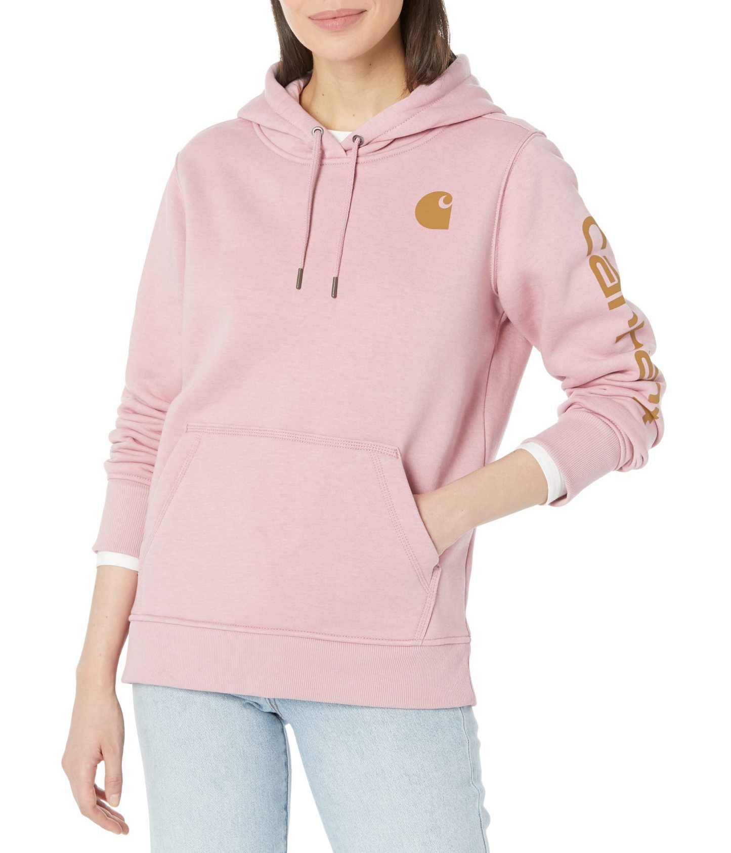 Carhkhjgartt Women's Clarksburg Graphic Sleeve Pullover Sweatshirt