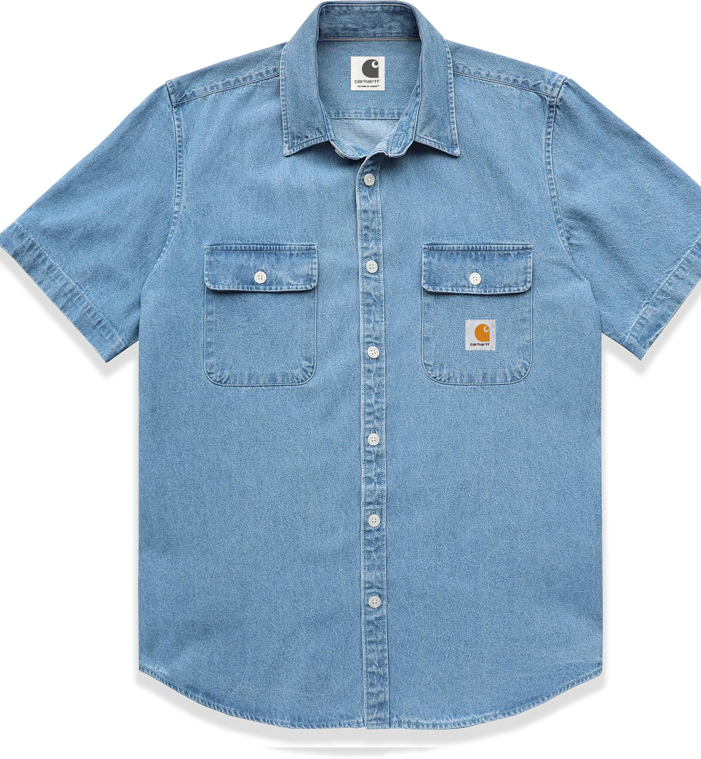 Carhkhjgartt Men's Short Sleeve Button Down Shirt