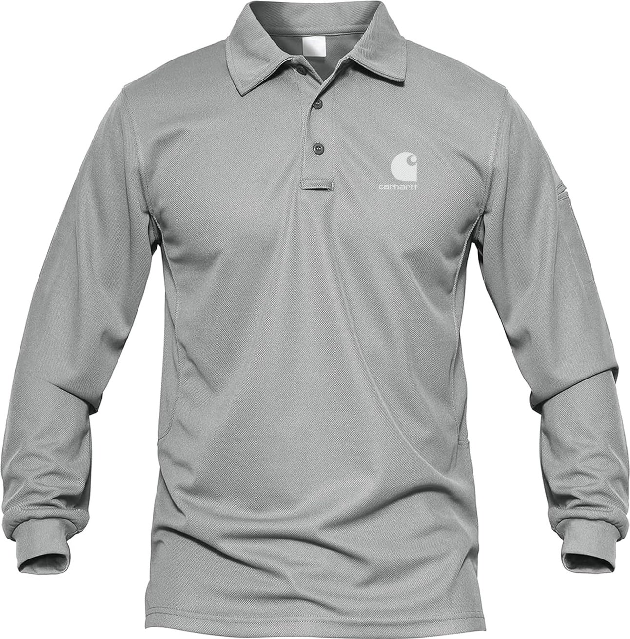 Carhkhjgartt Men's Quick Dry Long Sleeve Polo Shirt