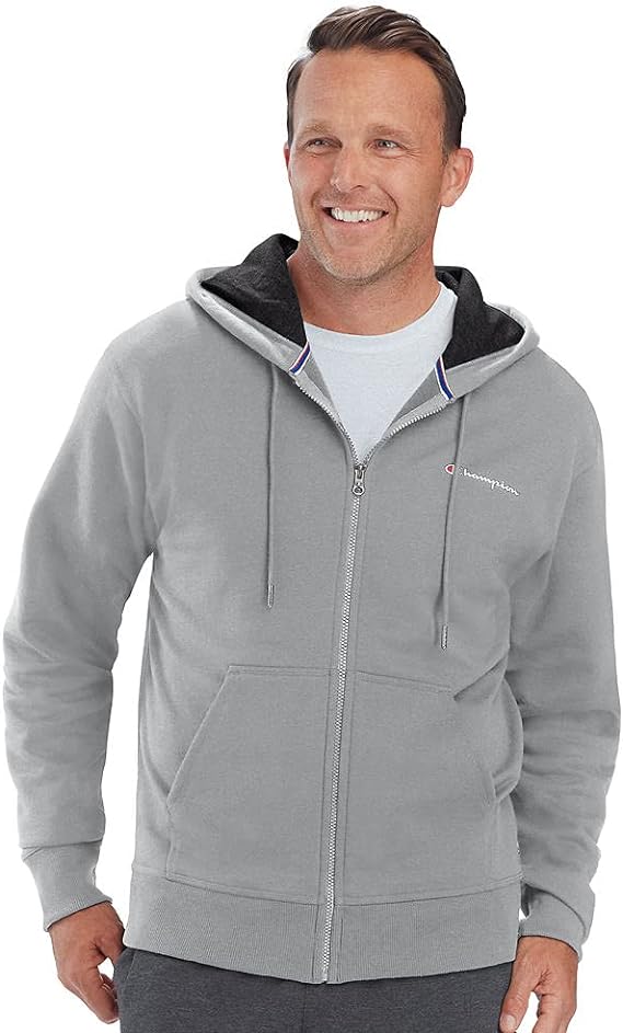 Chamkhjgpion  Men's Zip-Up Hoodie, Powerblend, Zip-Up Hoodie Sweatshirt for Men