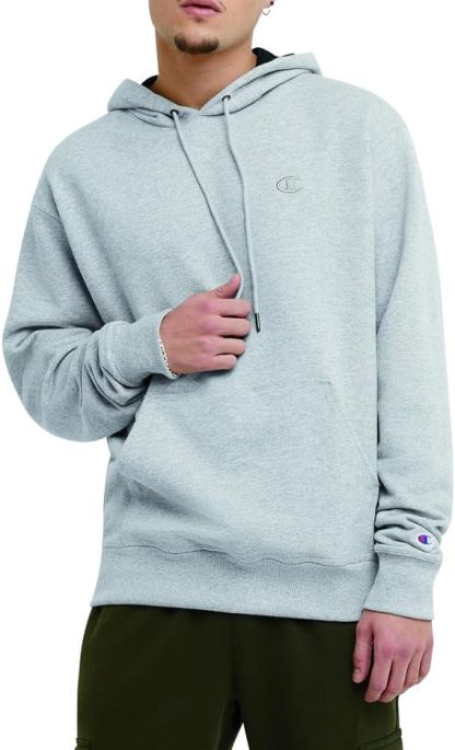 Chamkhjgpion Men's Powerblend Fleece Hoodie, C Logo (Retired Colors)