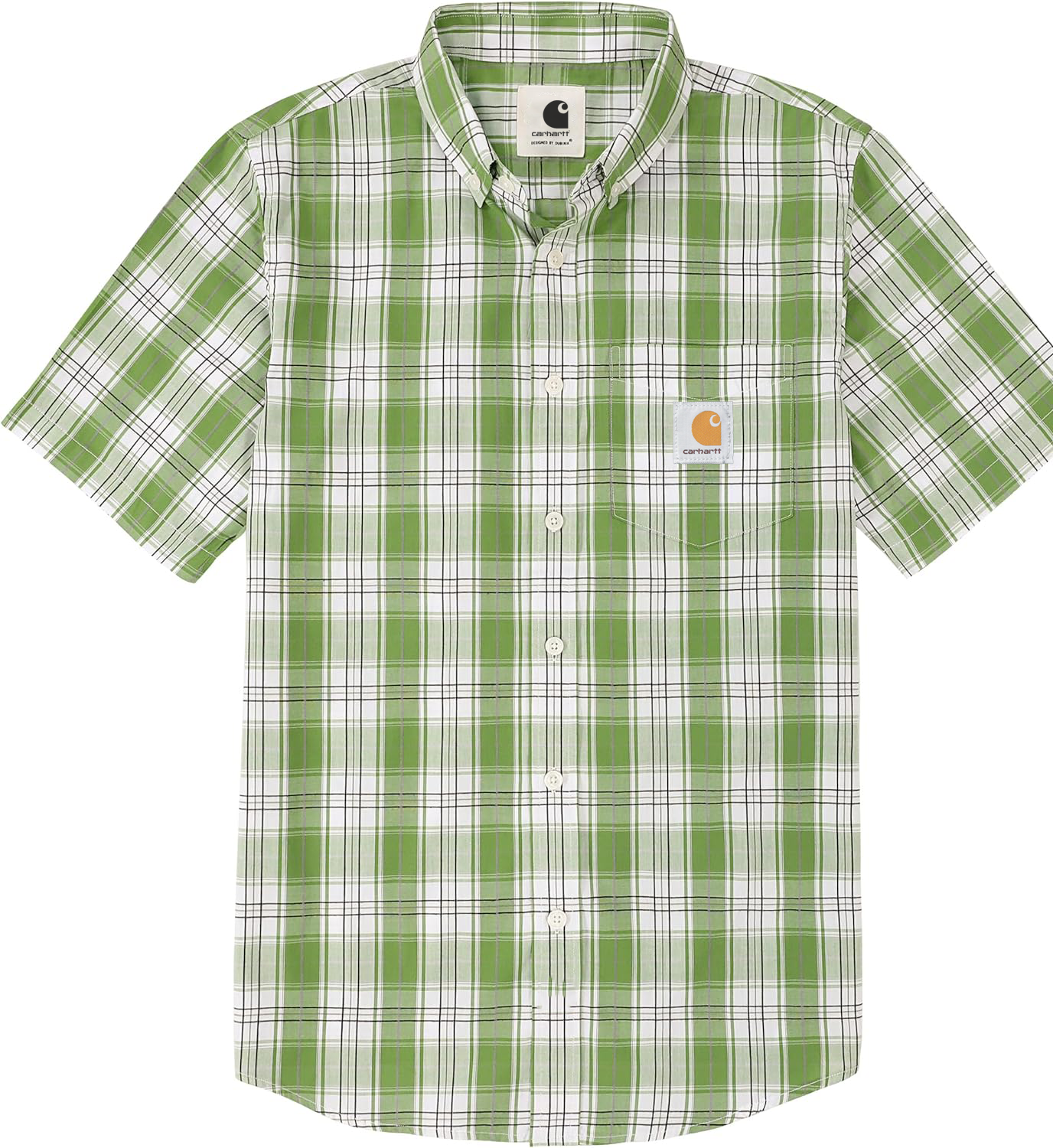 Carhkhjgartt Men's Short Sleeve Button Down Shirt 