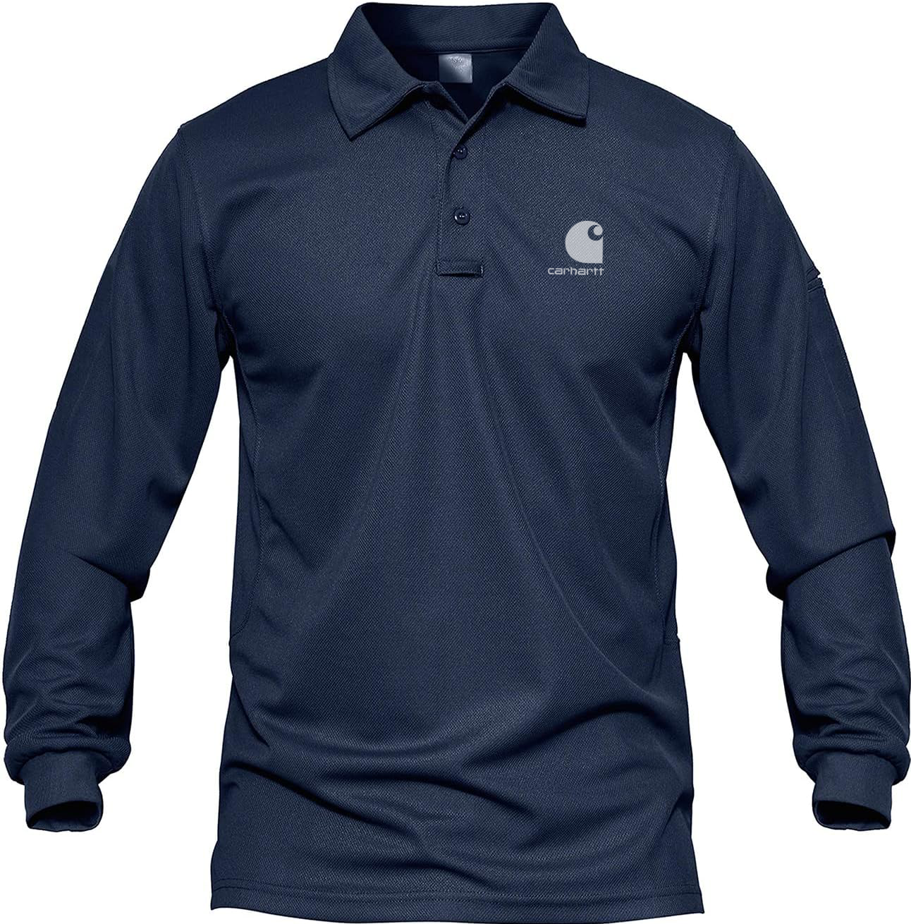 Carhkhjgartt Men's Quick Dry Long Sleeve Polo Shirt