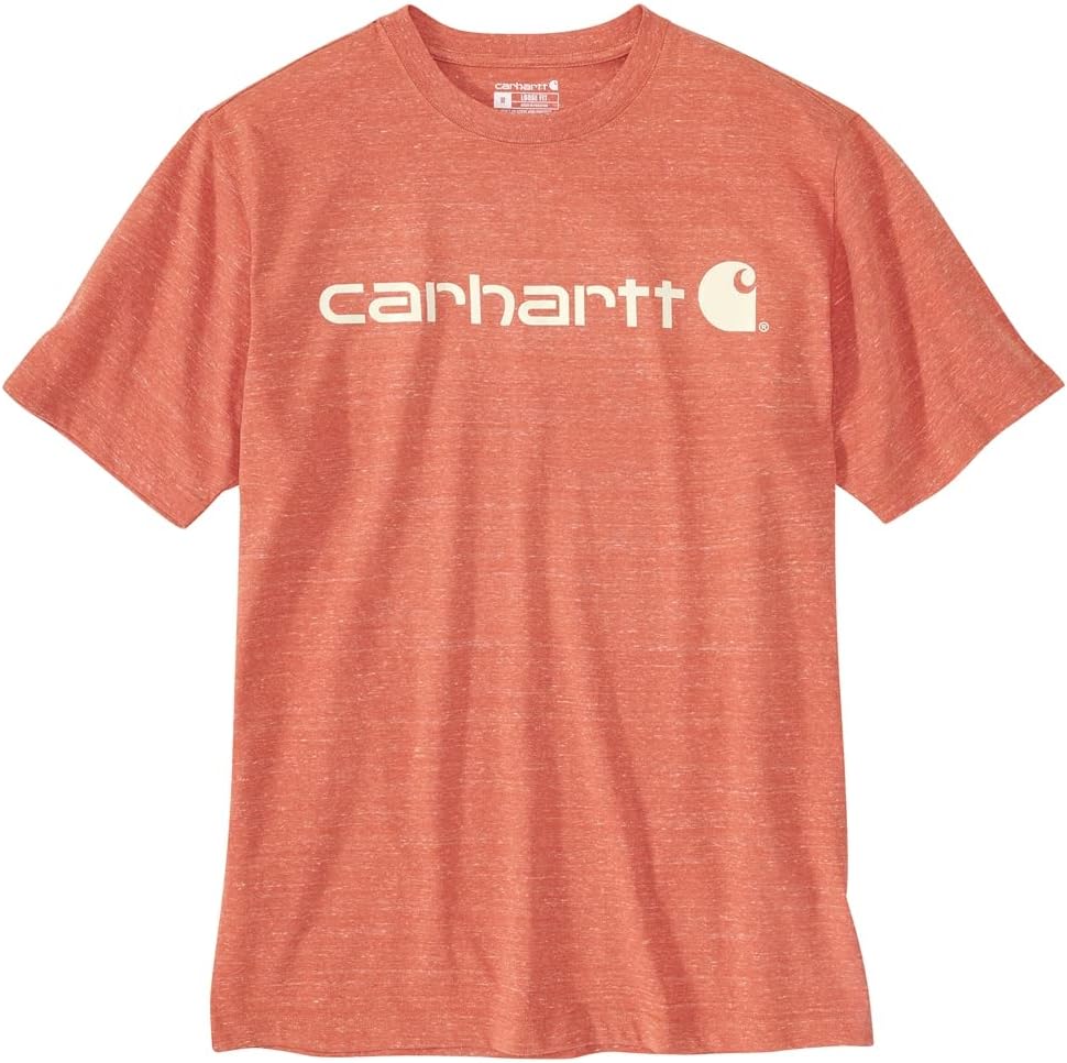 Carhkhjgartt Women's Loose Heavy Short Sleeve Logo Graphic T-Shirt