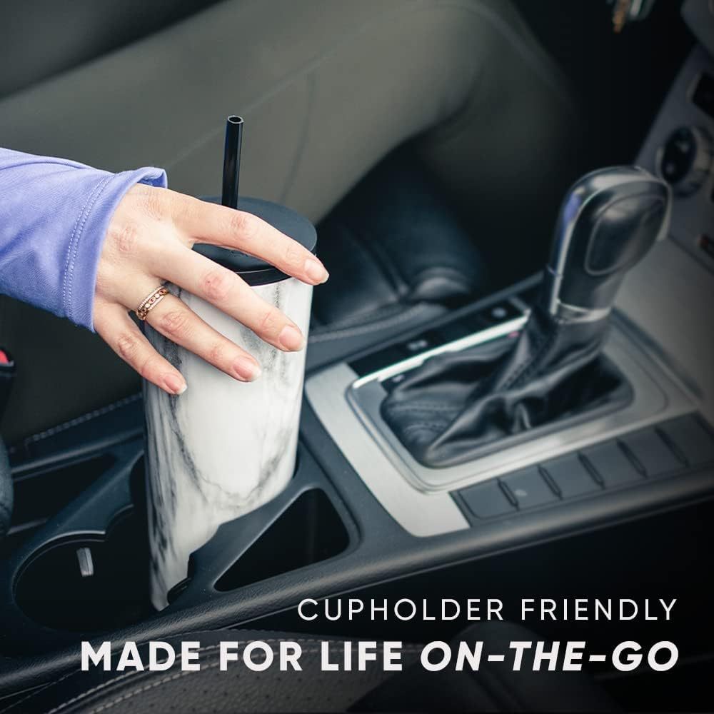 Simple Modern Insulated Tumbler with Lid and Straw | Iced Coffee Cup Reusable Stainless Steel Water Bottle Travel Mug | Gifts for Women Men Her Him | Classic Collection | 24oz | Retro Mint