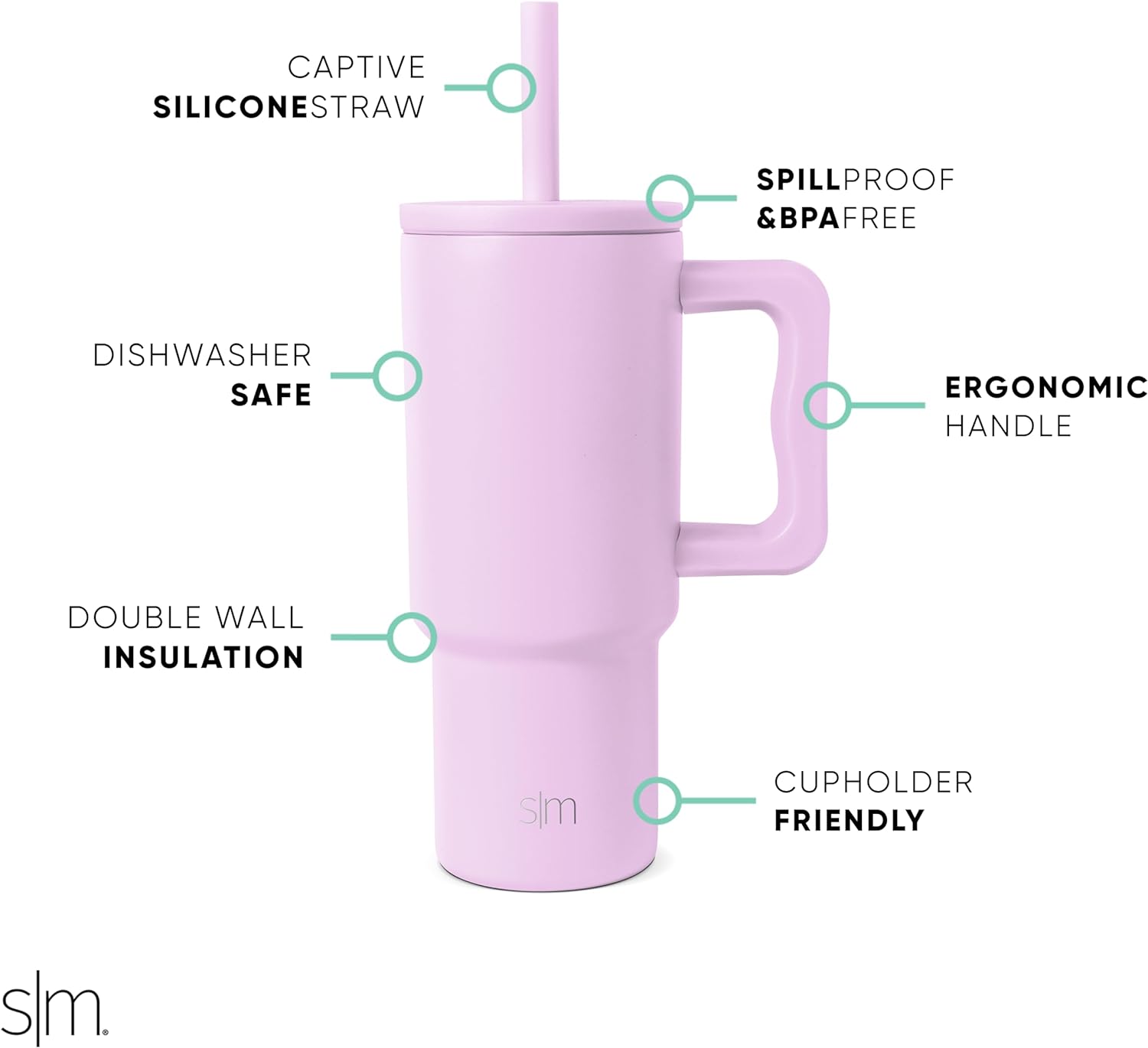 Simple Modern Kids 24 oz Tumbler with Handle and Silicone Straw Lid | Spill Proof and Leak Resistant | Reusable Stainless Steel Bottle | Gift for Kids Boys Girls | Trek Collection | 80s Mix