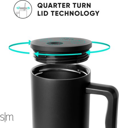 Simple Modern 40 oz Tumbler with Handle and Straw Lid | Insulated Cup Reusable Stainless Steel Water Bottle Travel Mug Cupholder Friendly | Gifts for Women Him Her | Trek Collection | Sea Glass Sage