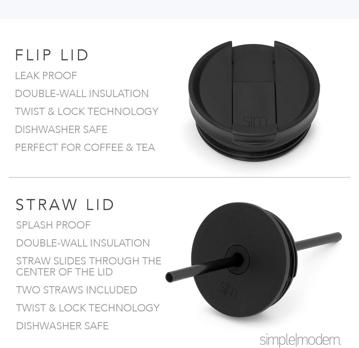 Simple Modern Insulated Tumbler with Lid and Straw | Iced Coffee Cup Reusable Stainless Steel Water Bottle Travel Mug | Gifts for Women Men Her Him | Classic Collection | 24oz | Retro Mint