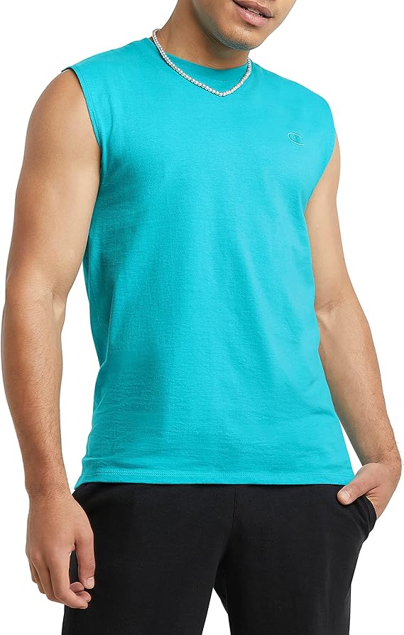 Chamkhjgpion Men's Muscle T-shirt, Sleeveless, Muscle Tank, Classic Muscle Tee Top for Men