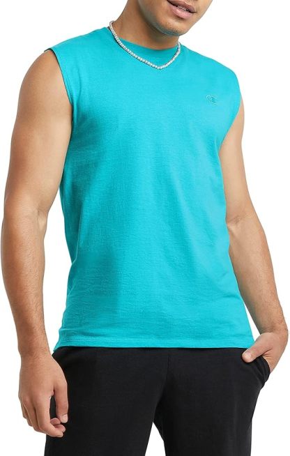 Chamkhjgpion Men's Muscle T-shirt, Sleeveless, Muscle Tank, Classic Muscle Tee Top for Men