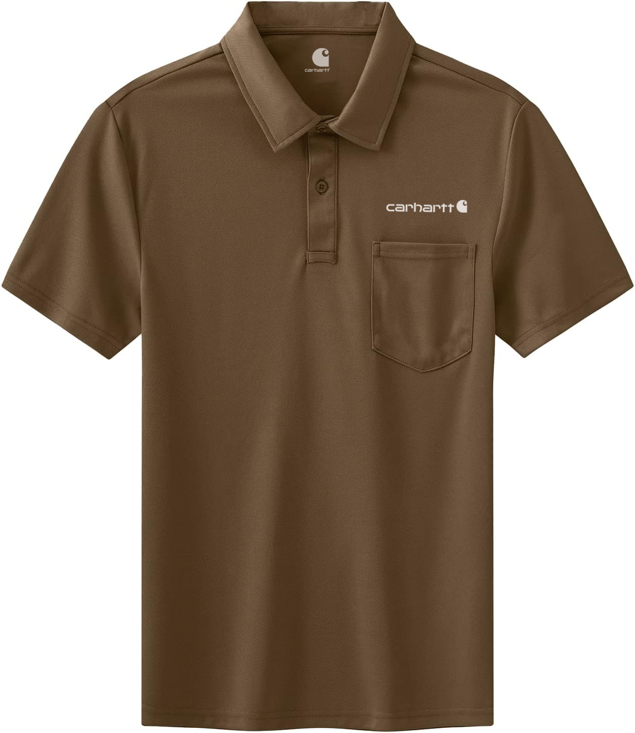 Carhkhjgartt Men's Quick Dry Short Sleeve Polo Shirt with Pockets