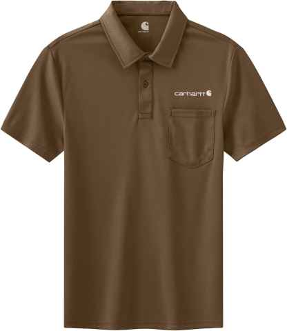 Carhkhjgartt Men's Quick Dry Short Sleeve Polo Shirt with Pockets