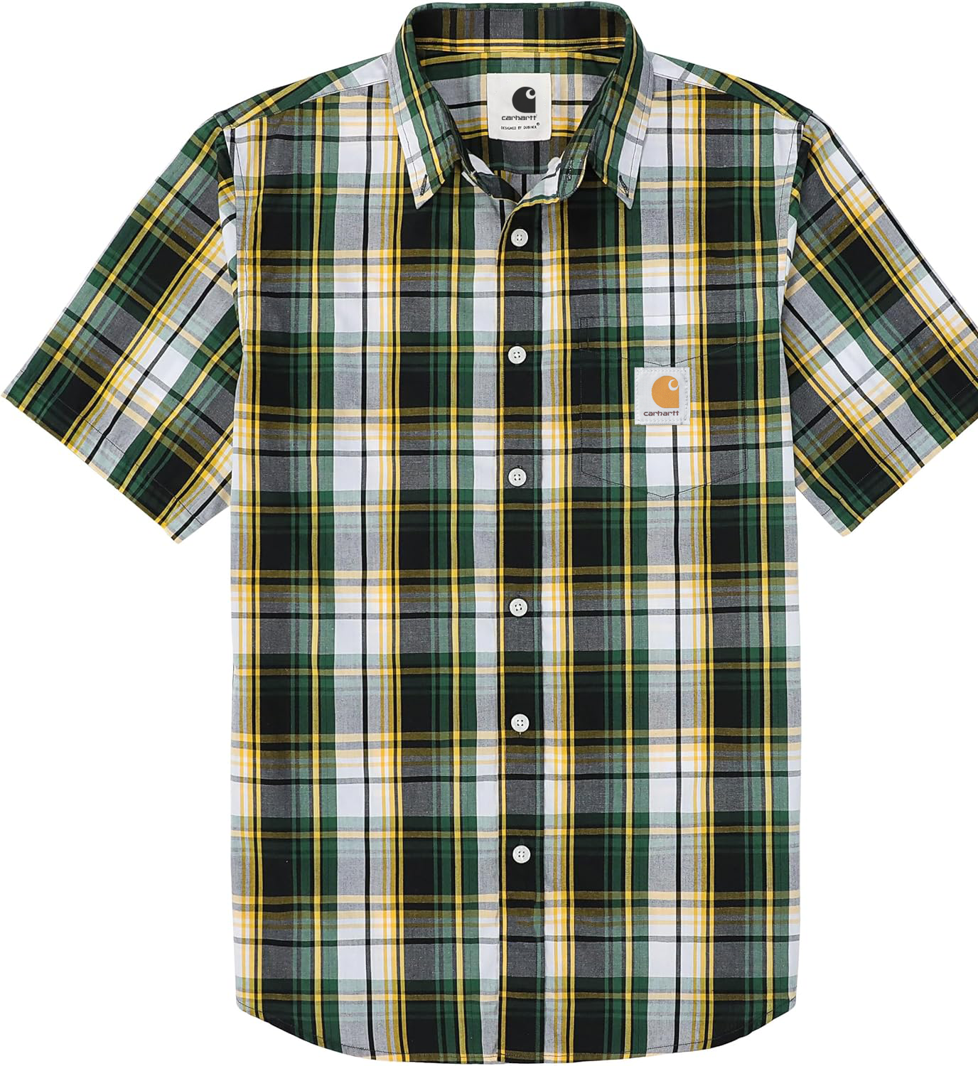 Carhkhjgartt Men's Short Sleeve Button Down Shirt 