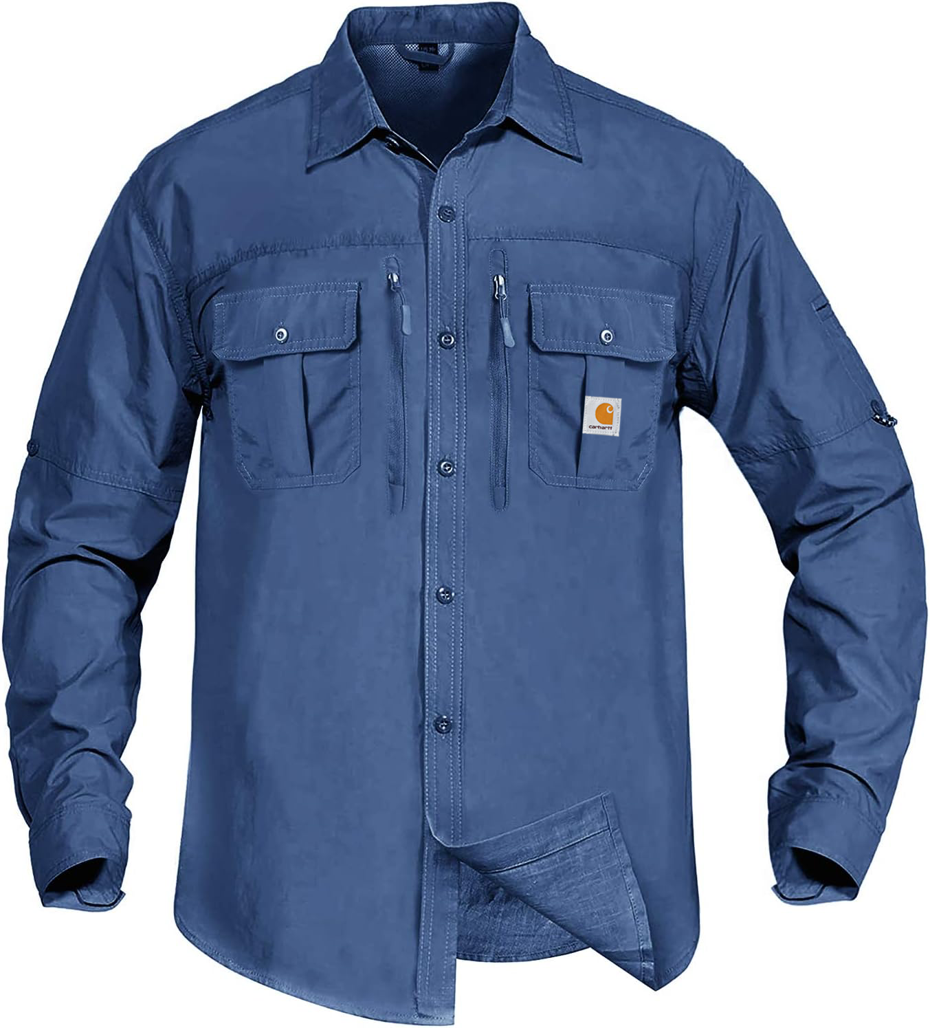 Carhkhjgartt Men's Outdoor Zipper Pocket Shirt