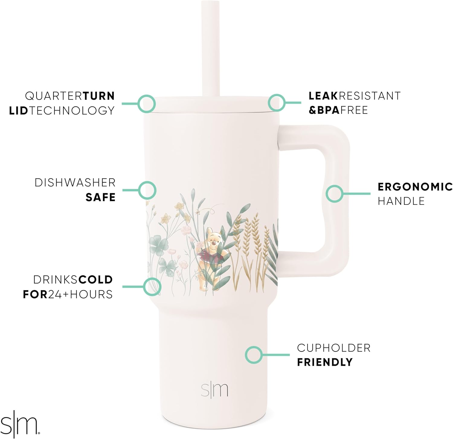 Simple Modern Kids 24 oz Tumbler with Handle and Silicone Straw Lid | Spill Proof and Leak Resistant | Reusable Stainless Steel Bottle | Gift for Kids Boys Girls | Trek Collection | 80s Mix