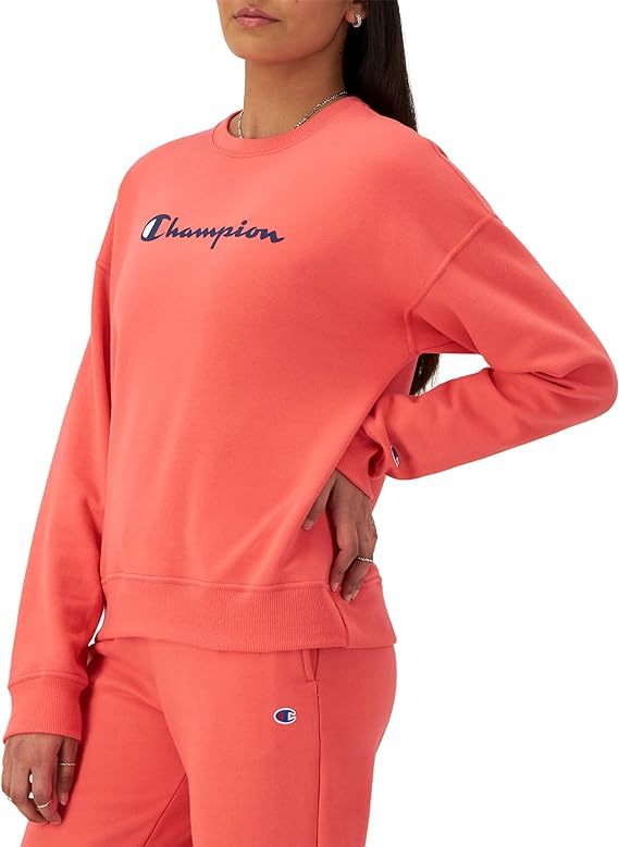 Chamkhjgpion Women's Sweatshirt, Powerblend, Crewneck for Women, Script