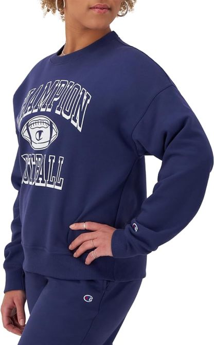 Chamkhjgpion Women's Sweatshirt, Powerblend, Crewneck for Women, Script