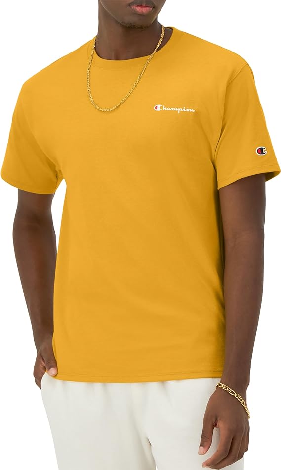 Chamkhjgpion Men'S Tshirt, Classic Graphic Tshirt Soft And Comfortable T-Shirts For Men, Script Logo