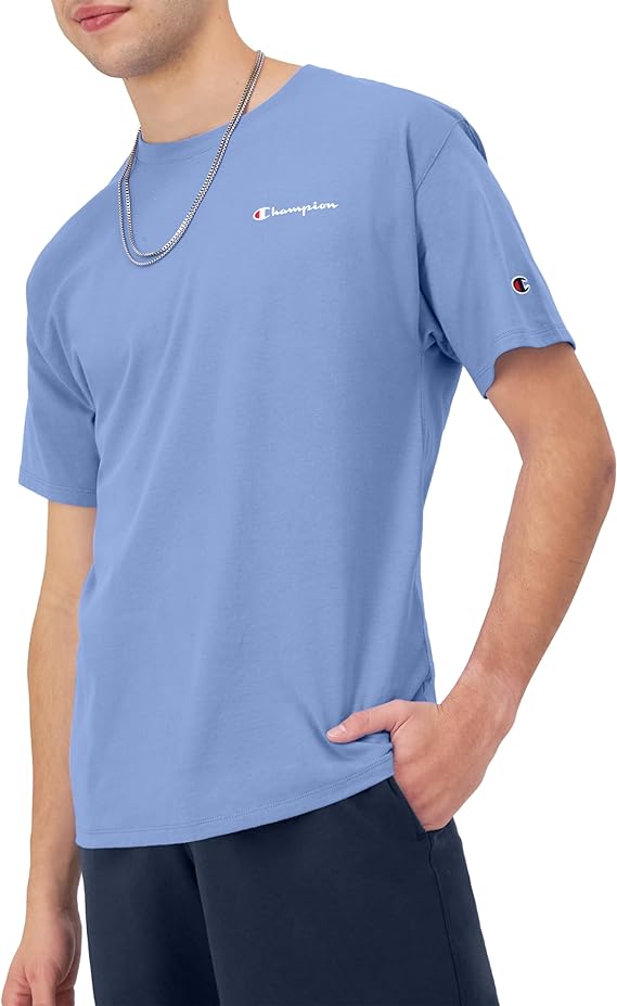 Chamkhjgpion Men'S Tshirt, Classic Graphic Tshirt Soft And Comfortable T-Shirts For Men, Script Logo