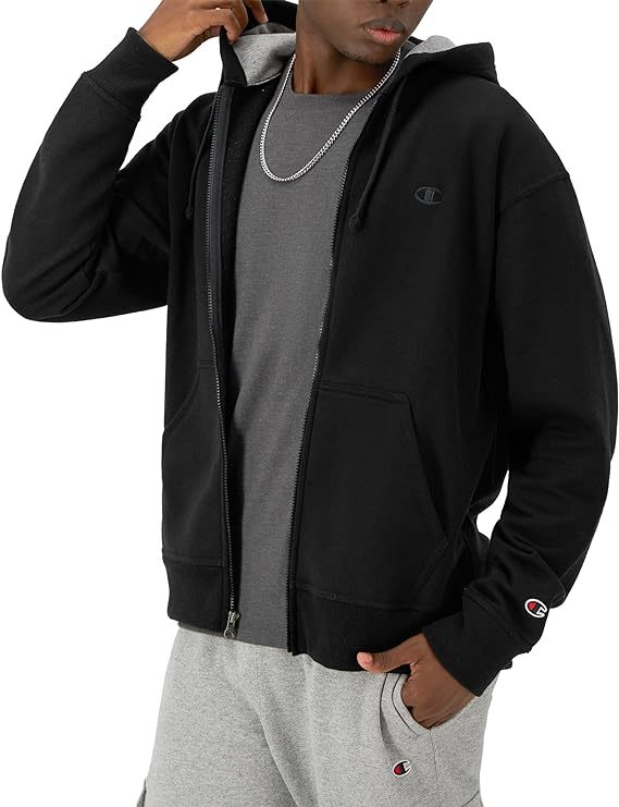 Chamkhjgpion  Men's Zip-Up Hoodie, Powerblend, Zip-Up Hoodie Sweatshirt for Men