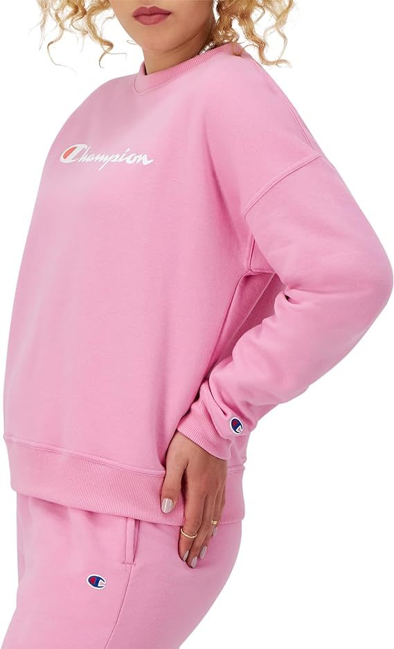 Chamkhjgpion Women's Sweatshirt, Powerblend, Crewneck for Women, Script