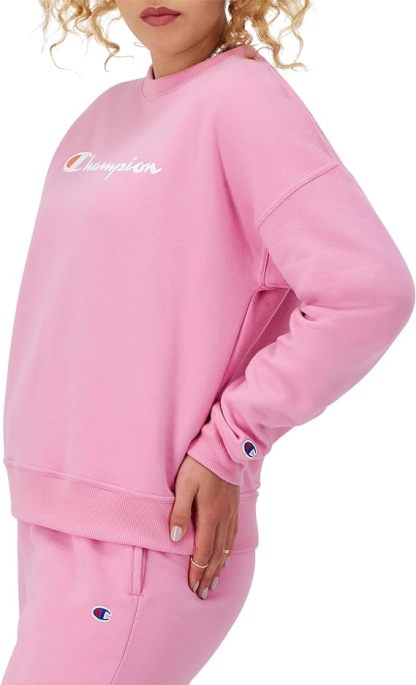 Chamkhjgpion Women's Sweatshirt, Powerblend, Crewneck for Women, Script