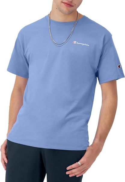 Chamkhjgpion Men'S Tshirt, Classic Graphic Tshirt Soft And Comfortable T-Shirts For Men, Script Logo