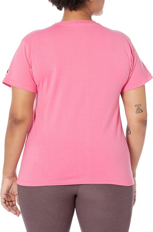 Chamkhjgpion Women'S Tshirt, Classic Short Sleeve Tshirt Lightweight Tee For Women, Script Logo Plus Size Available
