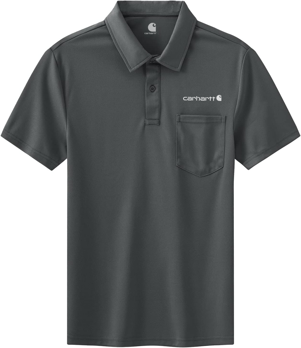 Carhkhjgartt Men's Quick Dry Short Sleeve Polo Shirt with Pockets