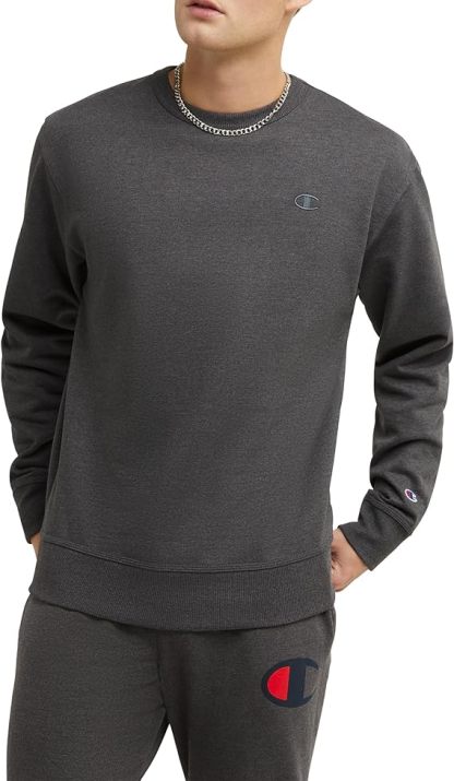 Chamkhjgpion  Men's Crewneck, Powerblend Fleece Sweatshirt, Crewneck Sweatshirts (Reg. Or Big & Tall)